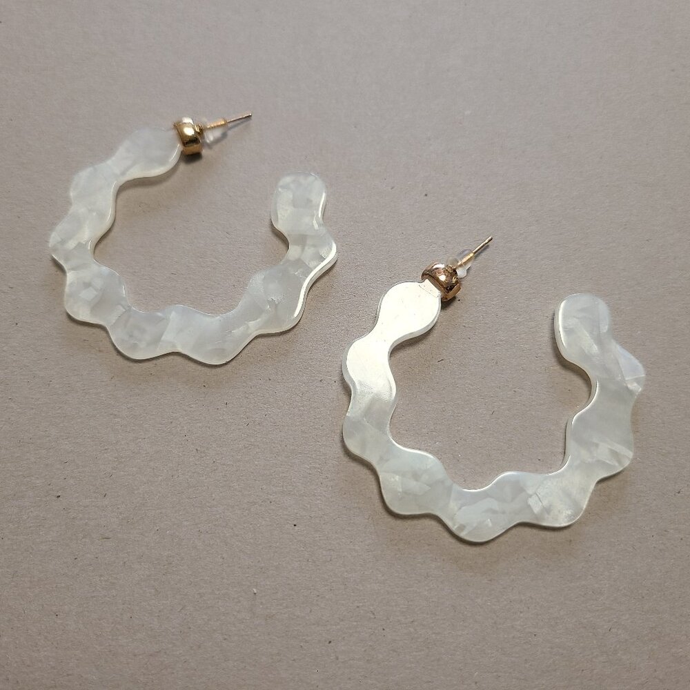 acrylic hoop earrings